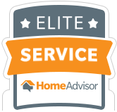 Home Advisor's Elite Service Award given to Albana Roofing, a family owned business in Prospect, Connecticut